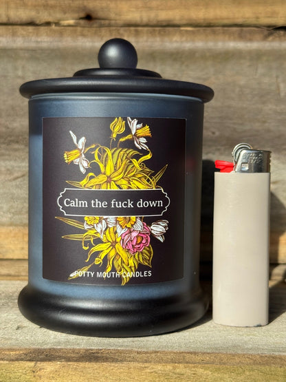 CALM THE F*CK DOWN Candle