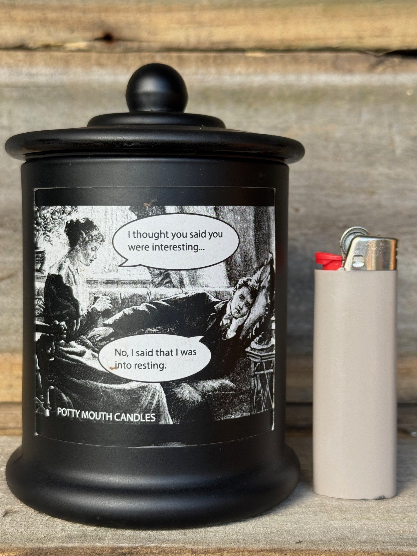 I THOUGHT YOU SAID YOU WERE INTERESTING Candle