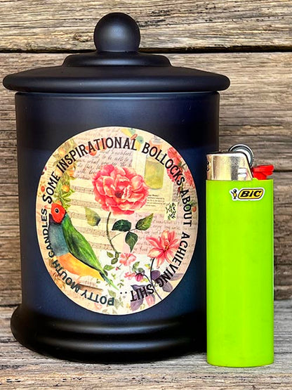 SOME INSPIRATIONAL BOLLOCKS Candle