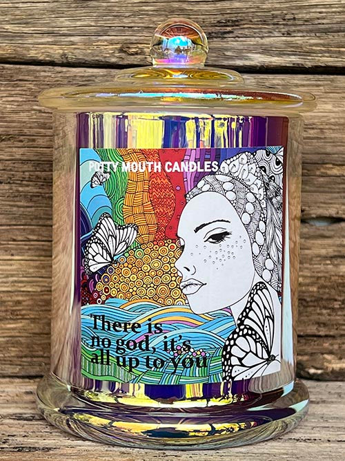 THERE IS NO GOD Candle