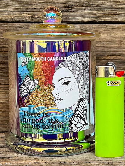 THERE IS NO GOD Candle