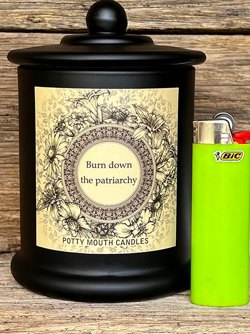 BURN DOWN THE PATRIARCHY Candle